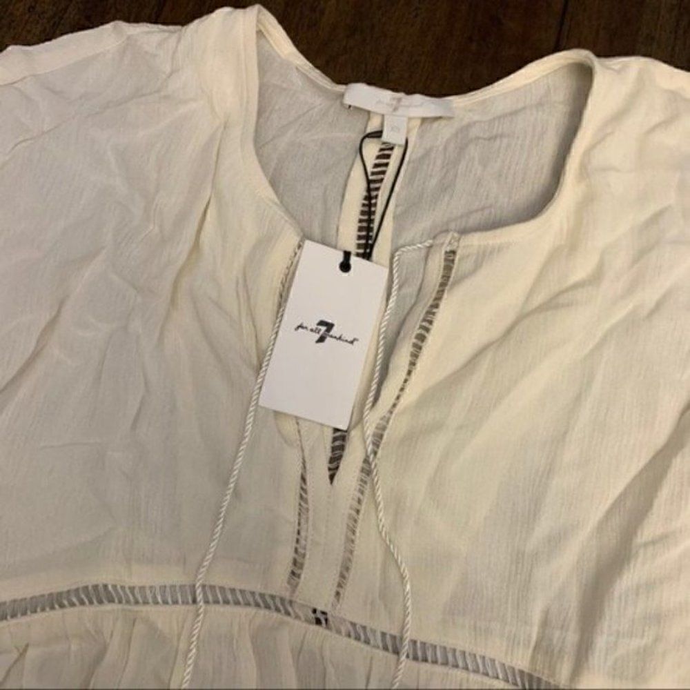7 For All Mankind | Sheer Top/ or Swim Cover